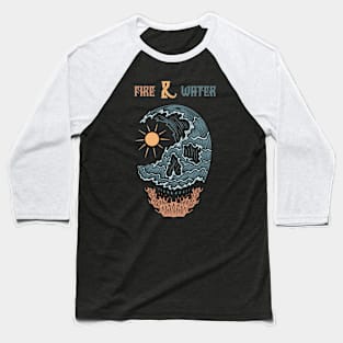 Fire and Water Baseball T-Shirt